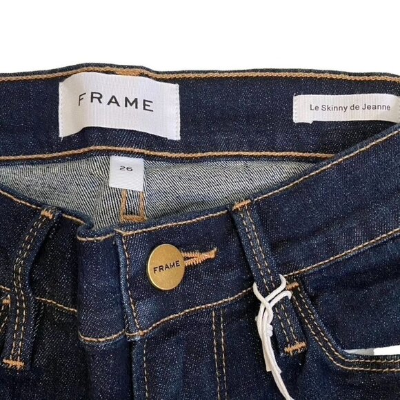Frame Le Skinny De Jeanne Queens Way Sz 26 NWT - Picture 2 of 12